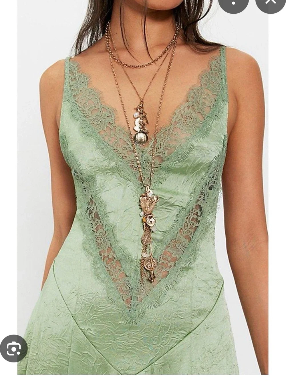 Free People Maybe Forever NWT  Maxi Dress in Sage Green